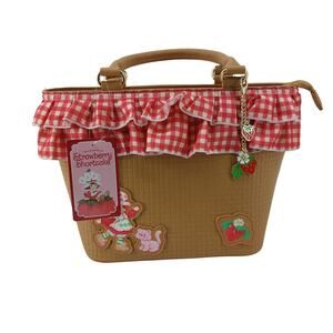 Strawberry Shortcake Gingham Basket Purse Crossbody Bag